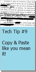 Copy and Paste in Word
