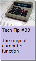 Original computer function