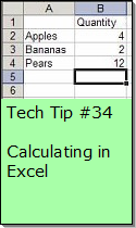 Calculating in Excel
