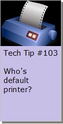 Setting your default printer