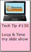 Setting timing in a PowerPoint Show